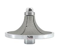 NBB Roue profilée diamantée, fraise foret toupie diamant, Roue de profil diamant, mèche pour profiler carreaux porcelaine céramique granit marbre pierre, pour meuleuse d'angle(Half-Bullnose B40)