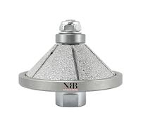 NBB Roue profilée diamantée, fraise foret toupie diamant, Roue de profil diamant, mèche pour profiler carreaux porcelaine céramique granit marbre pierre, pour meuleuse d'angle(Bevel E25)