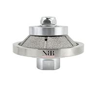 NBB Roue profilée diamantée, fraise foret toupie diamant, Roue de profil diamant, mèche pour profiler carreaux porcelaine céramique granit marbre pierre, pour meuleuse d'angle(Bevel E20)