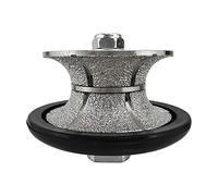 NBB Roue profilée diamantée, fraise foret toupie diamant, Roue de profil diamant, mèche pour profiler carreaux porcelaine céramique granit marbre pierre, pour meuleuse d'angle (V Full-Bullnose, V30)