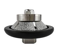 NBB Roue profilée diamantée, fraise foret toupie diamant, Roue de profil diamant, mèche pour profiler carreaux porcelaine céramique granit marbre pierre, pour meuleuse d'angle (E Bevel, E10)