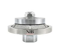 NBB Roue profilée diamantée, fraise foret toupie diamant, Roue de profil diamant, mèche pour profiler carreaux porcelaine céramique granit marbre pierre, pour meuleuse d'angle(Bevel E5)