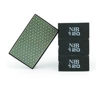NBB Tampon à Main diamanté pour poncer ou polir éponge diamantée Bloc Diamant de ponçage Polissage avec Dos en éponge Flexible pour meuler Pierre Granit céramique Carreau Verre Bois métal (4, 120#)