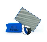 NBB Tampon à Main diamanté pour poncer ou polir éponge diamantée Bloc Diamant de ponçage Polissage avec Dos en éponge Flexible pour meuler Pierre Granit céramique Carreau Verre Bois métal (1,1500#)