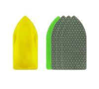 NBB Tampon à Main diamanté pour poncer ou polir éponge diamantée Bloc Diamant de ponçage Polissage avec Dos en éponge Flexible pour meuler Pierre Granit Carreau Verre Bois métal (4, 60# Remplaçable)