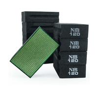NBB Tampon diamanté pour poncer et polir Blocs éponge de Diamant de ponçage Poli tampons à la Main en Diamant avec Dos en Mousse pour broyage Polissage Granit marbre Pierre Verre céramique (10,120#H)