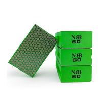 NBB Tampon diamanté pour poncer et polir Blocs éponge de Diamant de ponçage Poli tampons à la Main en Diamant avec Dos en Mousse pour broyage Polissage Granit marbre Pierre Verre céramique (4,60#H)