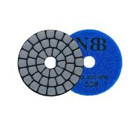 NBB Tampons de polissage diamant 2" 50 mm disque de rénovation ponçage diamant pour polissage à sec granit marbre pierre granit céramique avec support en nylon bonne finition (50#, 1)