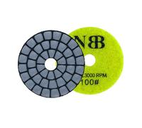 NBB Tampons de polissage diamant 2" 50 mm disque de rénovation ponçage diamant pour polissage à sec granit marbre pierre granit céramique avec support en nylon bonne finition (100#, 1)