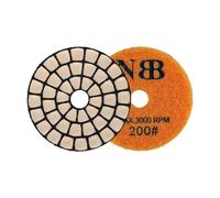 NBB Tampons de polissage diamant 50mm/2" disque de rénovation ponçage diamant pour polir à sec et à humide sur granit marbre pierre céramique avec support en nylon finition de qualité (200#, 1)