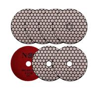 NBB Tampons de polissage diamantés 4" 100mm disque de rénovation ponçage diamant pour polissage à sec granit marbre pierre céramique avec support en nylon Bonne finition (7, 400# Sec)