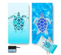 NBBENG Lot de 2 serviettes de plage en microfibre pour adultes 180 x 90 cm, à séchage rapide, réutilisables, douces, pour station d'accueil et de baie, anti-sable, légères pour piscine, salle de sport