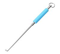 Nbbwwu Outil de retrait d'hameçon de pêche | Outil de retrait d'hameçon en acier inoxydable | Décrocheur de poisson d'eau salée portable pour pêcheur, rivière, lac, kayak, chasse, requin, bar, truite