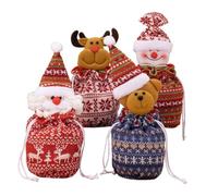 Nbbwwu Sacs À Bonbons De Noël - Pochons Saint-Neige Renne Chaussette,Sacs Décoratifs 3D De Noël | Pour Confiserie Chocolat Sucre d'Orge Artisanat