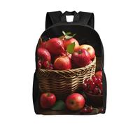 NBCCDVSH Red Fruit in a Basket Sac à dos de voyage pour homme et femme 15,6" Sac à dos imperméable pour ordinateur portable de travail
