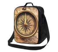 NBCCDVSH Sac à déjeuner isotherme La loi de la boussole pour homme et femme, réutilisable, étanche, sac fourre-tout pour pique-nique, travail