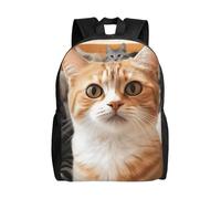 NBCCDVSH Sac à dos de voyage amusant avec chat pour homme et femme 15,6" - Sac à dos étanche pour le travail et les affaires
