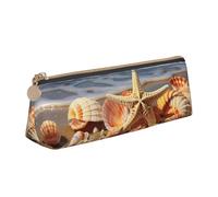 NBCCDVSH Trousse à crayons en cuir avec fermeture éclair élégante pour homme et femme - Trousse à crayons en cuir avec silhouette de ciel nocturne - Pour le travail, le bureau, les voyages - Trousse à