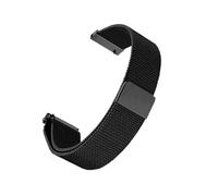 NBCNZCTSAS 12 14 15 16 18 20 22 23mm Bracelet de montre en maille Milan magnétique for hommes et femmes Bracelet de montre argent noir or rose or bleu(Schwarz,22mm)