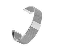 NBCNZCTSAS 12 14 15 16 18 20 22 23mm Bracelet de montre en maille Milan magnétique for hommes et femmes Bracelet de montre argent noir or rose or bleu(Silver,15mm)