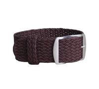 NBCNZCTSAS 16mm 18mm 20mm 22mm couleur unie Perlon tissé Nylon bracelets de montre bracelet tissu tissé bracelet de montre bande boucle ceinture noir bleu(Brown,16mm)