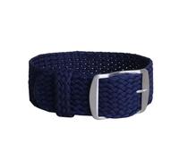 NBCNZCTSAS 16mm 18mm 20mm 22mm couleur unie Perlon tissé Nylon bracelets de montre bracelet tissu tissé bracelet de montre bande boucle ceinture noir bleu(Dark blue,20mm)