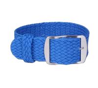 NBCNZCTSAS 16mm 18mm 20mm 22mm couleur unie Perlon tissé Nylon bracelets de montre bracelet tissu tissé bracelet de montre bande boucle ceinture noir bleu(Blue,22mm)