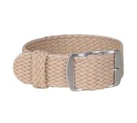 NBCNZCTSAS 16mm 18mm 20mm 22mm couleur unie Perlon tissé Nylon bracelets de montre bracelet tissu tissé bracelet de montre bande boucle ceinture noir bleu(Beige,18mm)