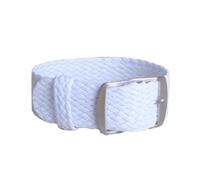 NBCNZCTSAS 16mm 18mm 20mm 22mm couleur unie Perlon tissé Nylon bracelets de montre bracelet tissu tissé bracelet de montre bande boucle ceinture noir bleu(WHITE,22mm)