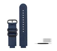 NBCNZCTSAS 16mm Fit for casio ga900 ga700 GA-110 GA-100 GA-120 Bracelet de montre respirant Fit for bracelet de montre en nylon Fit For G-SHOCK Bracelet for boucle en acier inoxydable(Blue black buckl