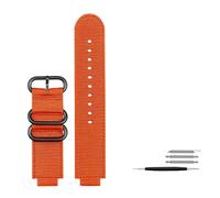 NBCNZCTSAS 16mm Fit for casio ga900 ga700 GA-110 GA-100 GA-120 Bracelet de montre respirant Fit for bracelet de montre en nylon Fit For G-SHOCK Bracelet for boucle en acier inoxydable(Orange black buc