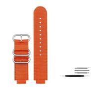 NBCNZCTSAS 16mm Fit for casio ga900 ga700 GA-110 GA-100 GA-120 Bracelet de montre respirant Fit for bracelet de montre en nylon Fit For G-SHOCK Bracelet for boucle en acier inoxydable(Orange Silver Bu