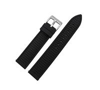 NBCNZCTSAS 18 mm 20 mm 22 mm 24 mm Braceuse intelligente de sangle de silicone for 24 mm Ajustement for Huawei For for Samsung Watch Sport Bracelet en caoutchouc Soft(1black-blackline,24mm)