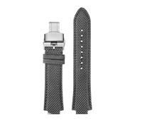 NBCNZCTSAS 1853 adapté for Tissot montre for hommes Super Player PRX série T137.410 bracelet de montre en nylon modifié 26-12mm bracelet de montre for bouche convexe(Gray silver Folding)