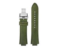 NBCNZCTSAS 1853 adapté for Tissot montre for hommes Super Player PRX série T137.410 bracelet de montre en nylon modifié 26-12mm bracelet de montre for bouche convexe(Army Green Folding)
