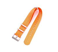 NBCNZCTSAS 20 mm 22 mm 24 mm ceinture de sécurité en nylon OTAN STRAP MILIAT MILITY WORD Band Remplacement STRACS ASSIR for Omega Fit for James Fit for Bond 007(Orange,20mm)