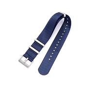 NBCNZCTSAS 20 mm 22 mm 24 mm ceinture de sécurité en nylon OTAN STRAP MILIAT MILITY WORD Band Remplacement STRACS ASSIR for Omega Fit for James Fit for Bond 007(Royal,20mm)