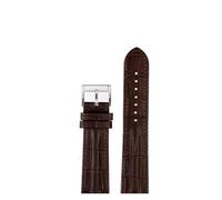 NBCNZCTSAS 20mm 22mm Bracelet de montre en cuir Rivet hommes Bracelet de remplacement Bracelet adapté for Hamilton kaki adapté for l'aviation H70605731/H32705521(A-brown-silver,20mm)