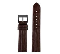 NBCNZCTSAS 20mm 22mm Bracelet de montre en cuir Rivet hommes Bracelet de remplacement Bracelet adapté for Hamilton kaki adapté for l'aviation H70605731/H32705521(Brown-black,20mm)
