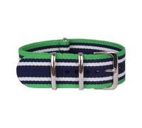 NBCNZCTSAS 22mm nouvelle montre en Nylon multicolore adapté for Cambo vert/marine/blanc armée militaire tissu tissé bracelets de montre bracelet boucle ceinture 22 Mm