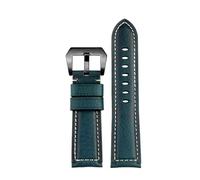 NBCNZCTSAS 24mm for Casio PRG-600 PRG-650 PRG-600Y PRW-6600Y bracelet de montre Vintage givré en cuir souple bracelet de montre 9 couleurs(B blue black)