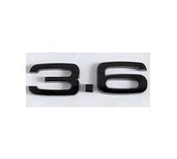 NBCNZCTSAS 3D ABS 2.4 3.6 4.2 Lettres Logo Coffre de Voiture emblème Badge décalcomanie adapté for Audi A4 B7 TT Q5 Q7 A6 B5 B6 C6 C5 A8 S6 S5 S4 RS5 Accessoires(36 Gossy Black)