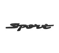 NBCNZCTSAS 3D métal Chrome Noir Rouge Sport Logo Lettres Voiture emblème Badge décalcomanie adapté Fit for Suzuki Swift ZC31 ZC32 ZC33S Sport Autocollant Accessoires(Schwarz)