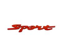NBCNZCTSAS 3D métal Chrome Noir Rouge Sport Logo Lettres Voiture emblème Badge décalcomanie adapté Fit for Suzuki Swift ZC31 ZC32 ZC33S Sport Autocollant Accessoires(Red)