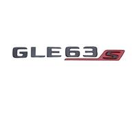 NBCNZCTSAS Autocollant 3D ABS for Coffre arrière de Voiture, emblème Logo GLE63S, Badge adapté for Mercedes AMG CE GLC GLE 63 S W205 W204 W213 W212 X253 W167 W166 C292(GLE63S Red)