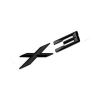 NBCNZCTSAS Badge 3D ABS Noir chromé for Coffre arrière de Voiture, Logo X3 adapté for BMW X3 F25, Autocollant emblème X3 E83 F25 G01, Accessoires de Lettrage(Glossy Black,2009-2017)
