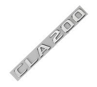 NBCNZCTSAS Badge 3D ABS Noir for Coffre arrière de Voiture, Autocollant emblème CLA 200 4MATIC, Logo adapté for Mercedes CLA200 W117 C117 W118 C118, Accessoires(Chrome Sliver)