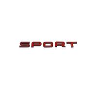 NBCNZCTSAS Badges Autocollants 3D ABS Lettres Sport suralimentés HSE Si4 SDV6 SDV8, emblème de Coffre de Voiture, adaptés for la découverte de l'autobiographie Range Rover(Black Red)