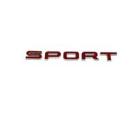 NBCNZCTSAS Badges Autocollants 3D ABS Lettres Sport suralimentés HSE Si4 SDV6 SDV8, emblème de Coffre de Voiture, adaptés for la découverte de l'autobiographie Range Rover(Silver Red)