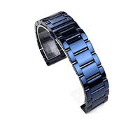 NBCNZCTSAS Bande de montre 18mm 19mm 20mm 22mm 23mm 24mm Strap(Polished blue,22mm)